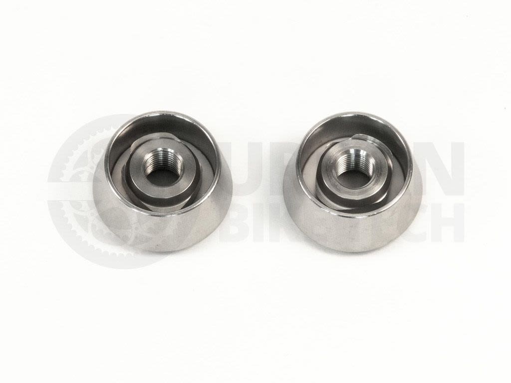 M10 Bike Bicycle Track Wheels Hub Axle Nuts With Integrated Washers Pack of 2 